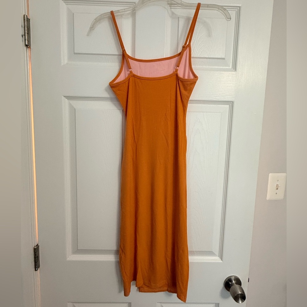 Spaghetti Strap Ribbed Bodycon Dress - Picture 2 of 2